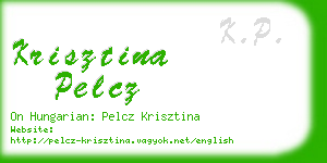 krisztina pelcz business card